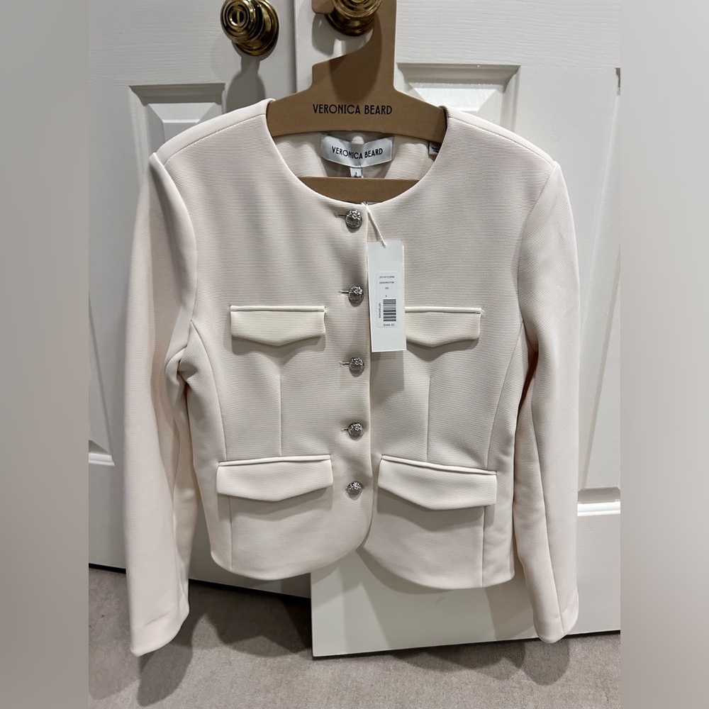 New with tags Veronica Beard lady jacket - ivory - size small